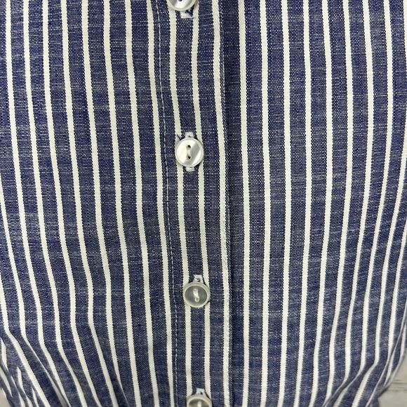 Cooper key little girls jumper white and blue striped size M - Picture 4 of 8